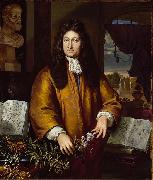 Gerard Hoet Portret van de Leidse botanicus Jan Commelin oil painting artist